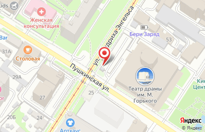 Автостоянка на проспекте Ленина, 34Б на карте