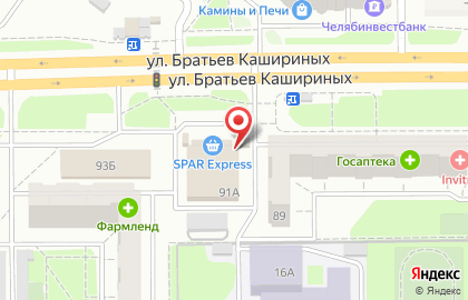 Центр доставки ШАШЛЫК на улице Братьев Кашириных на карте