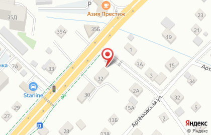 Компания междугородных грузоперевозок на карте