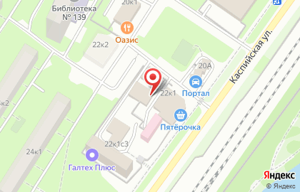 Общежитие HostelCity на Каспийской улице, 12 к 1 стр 2 на карте