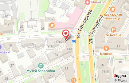 Торгово-монтажная компания Окна Баварии на улице Гончарова на карте