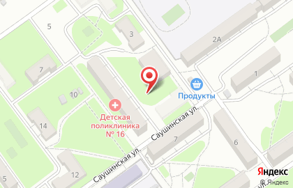 Продуктовый магазин в Волгограде на карте