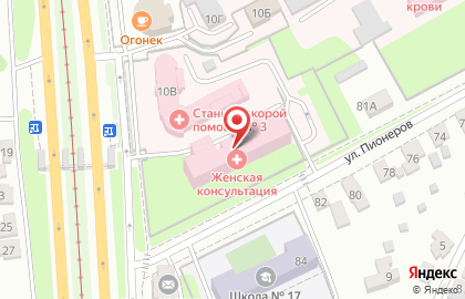Женская консультация Курская городская больница №2 на карте