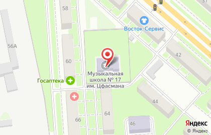 Детская музыкальная школа №17 на проспекте Героев на карте