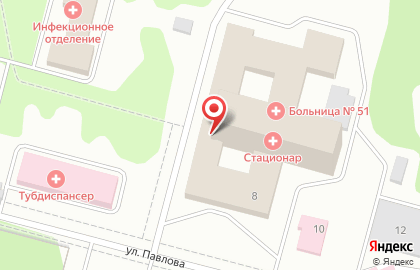 Клиническая больница №51 в Железногорске на карте