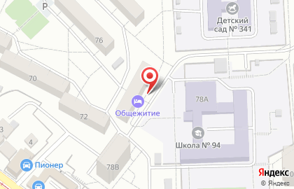 Общежитие в Самаре на карте