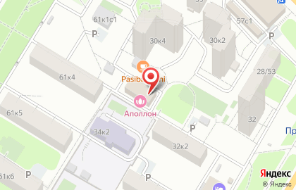Киоск по продаже фруктов и овощей, район Черёмушки на Профсоюзной улице на карте