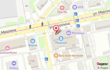 Аптека Доктор+ на улице Петра Мерлина, 27 на карте