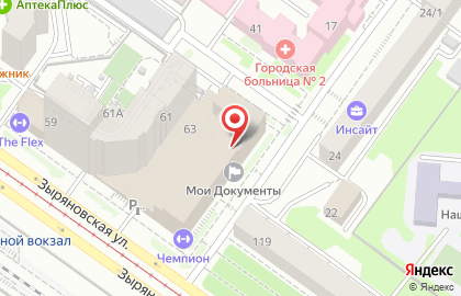 Арт Студио на Зыряновской улице на карте