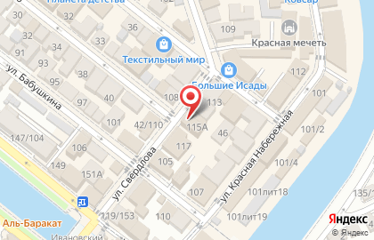 Продовольственный магазин на улице Свердлова на карте