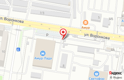 Автостоянка в Благовещенске на карте