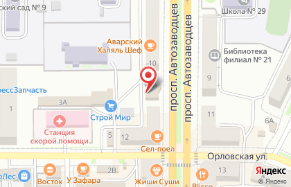 Мир шкафов-купе на проспекте Автозаводцев на карте