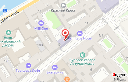 Подростковый клуб Нева на Миллионной улице на карте