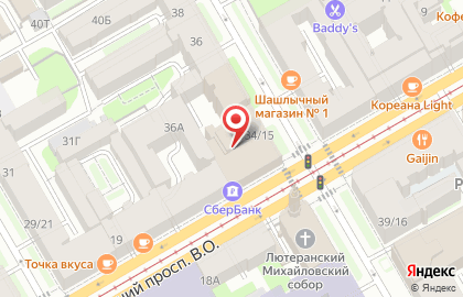 Страховая компания СберСтрахование в Василеостровском районе на карте