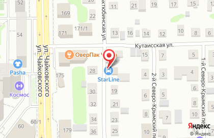 Фирменный установочный центр StarLine в Калининском районе на карте