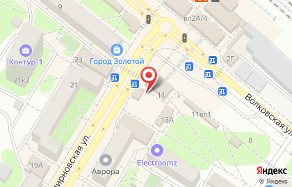 Магазин разливного пива Корона на Волковской улице на карте