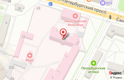 Диагностический центр ICLINIC в Петергофе на карте