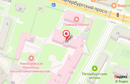 Диагностический центр ICLINIC в Петергофе на карте