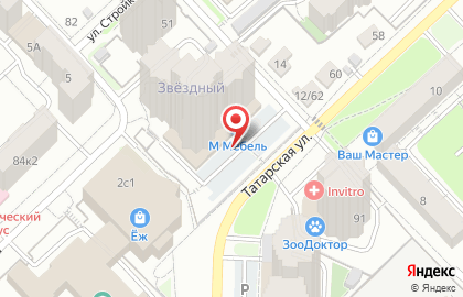 Супермаркет Дикси на Татарской улице на карте