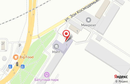 Массажный кабинет на Зои Космодемьянской на карте