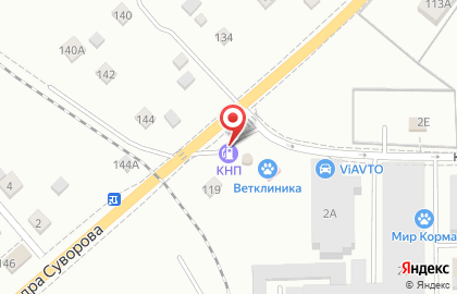 АЗС СургутНефтеГаз на улице Александра Суворова, 117а на карте