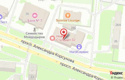 Служба заказа легкового транспорта Эконом на проспекте Александра Корсунова на карте