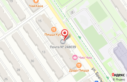 Почта банк в Калуге на карте