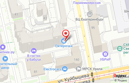Супермаркет Пятёрочка на улице Мамина-Сибиряка на карте