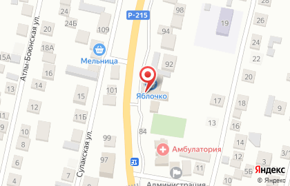 Супермаркет Яблочко в Кировском районе на карте