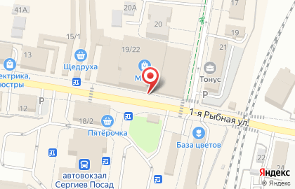 Торговый центр Маяк в Сергиевом Посаде на карте