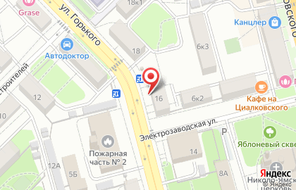 Магазин живого пива Пифкофф в Октябрьском округе на карте