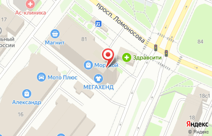 Аудит-центр на проспекте Ломоносова на карте