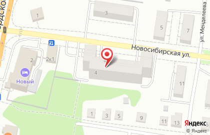 Парикмахерская Виктория на Новосибирской улице на карте