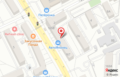 Салон межкомнатных дверей Краснодеревщик в Октябрьском районе на карте