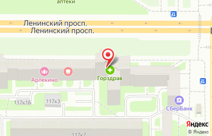 Магазин фруктов и овощей Фруктовый рай на Ленинском проспекте на карте