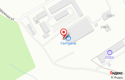 Гипермаркет Светофор в Железнодорожном районе на карте