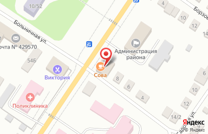 Страховая компания Чувашия-Мед в Мариинском Посаде на карте