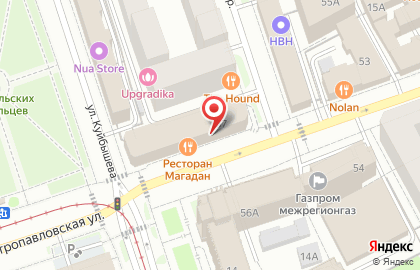 Ресторан техасского барбекю red bbq на карте