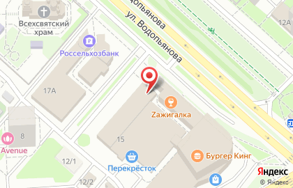 Антикафе Shalash на улице Водопьянова на карте