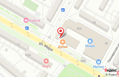 Магазин табачной продукции на Пионерской улице на карте