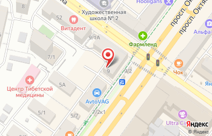 Аспект на проспекте Октября на карте