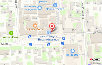 Ювелирный магазин 585 на улице Крайнего в Пятигорске на карте