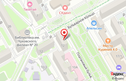 Платан-12, ТСЖ на карте