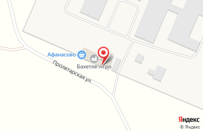 Сельскохозяйственное предприятие Бахетле-Агро на Пролетарской улице на карте