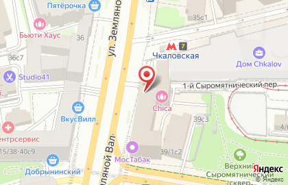 Акционерный коммерческий банк Фора-Банк на улице Земляной Вал на карте