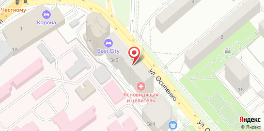 Студия лазерной эпиляции Epiplaza на улице Осипенко в Самаре на карте