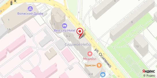 Студия лазерной эпиляции Epiplaza на улице Осипенко на карте