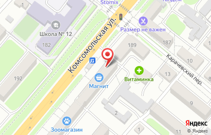 Торговая компания Мелодия в Заводском районе на карте