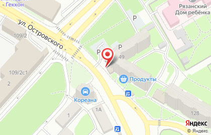 Магазин Красное & Белое в Рязани на карте