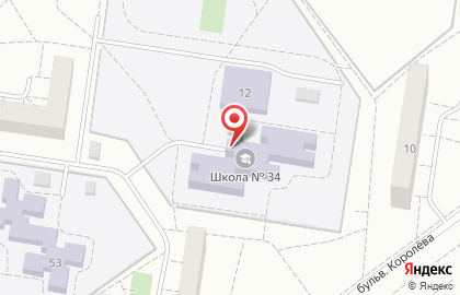 Школа №34 в Автозаводском районе на карте